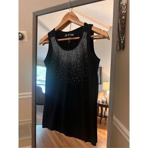 LC Couture‎ Sequins Black Top Size Medium